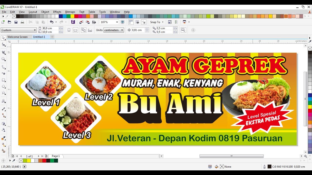 Video Tutorial Cara Membuat Spanduk di CorelDRAW