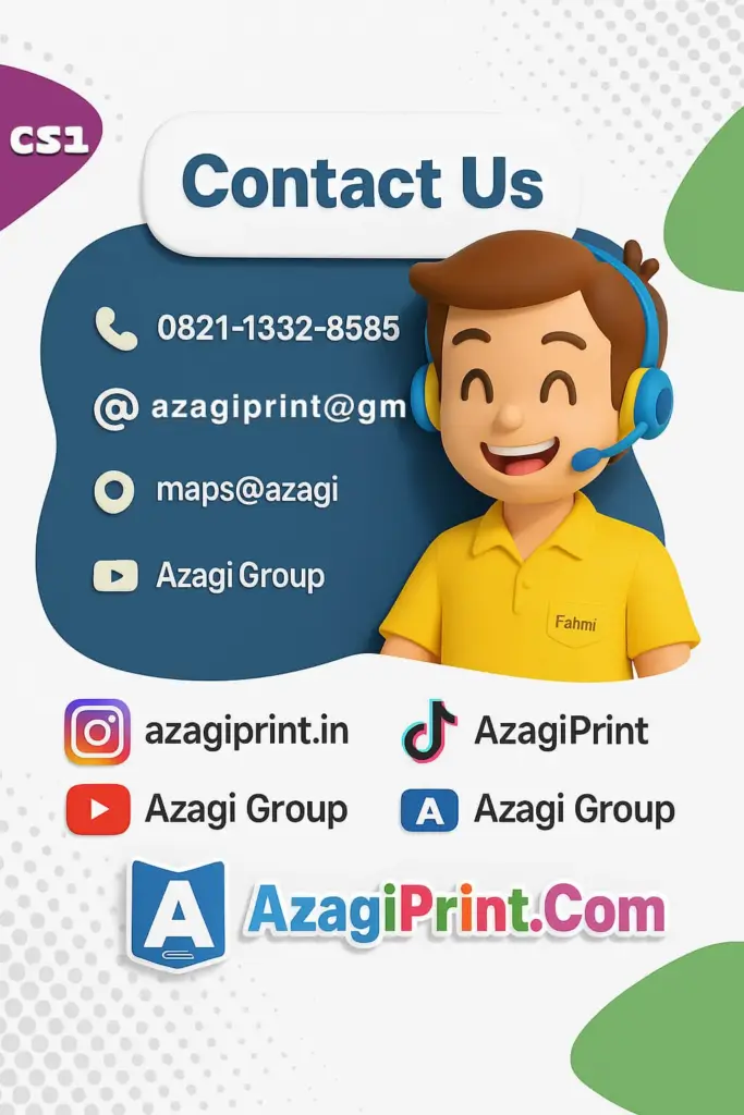 Azagi Print Hubungi Kami Untuk Order