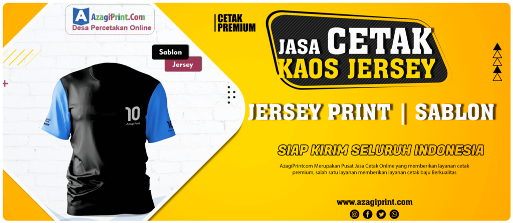 Cetak Kaos Jersey di Jakarta