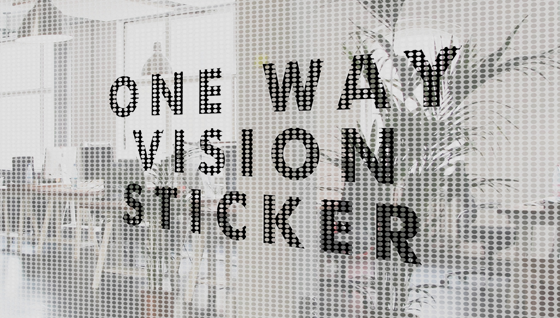 Cetak Stiker One Way Vision