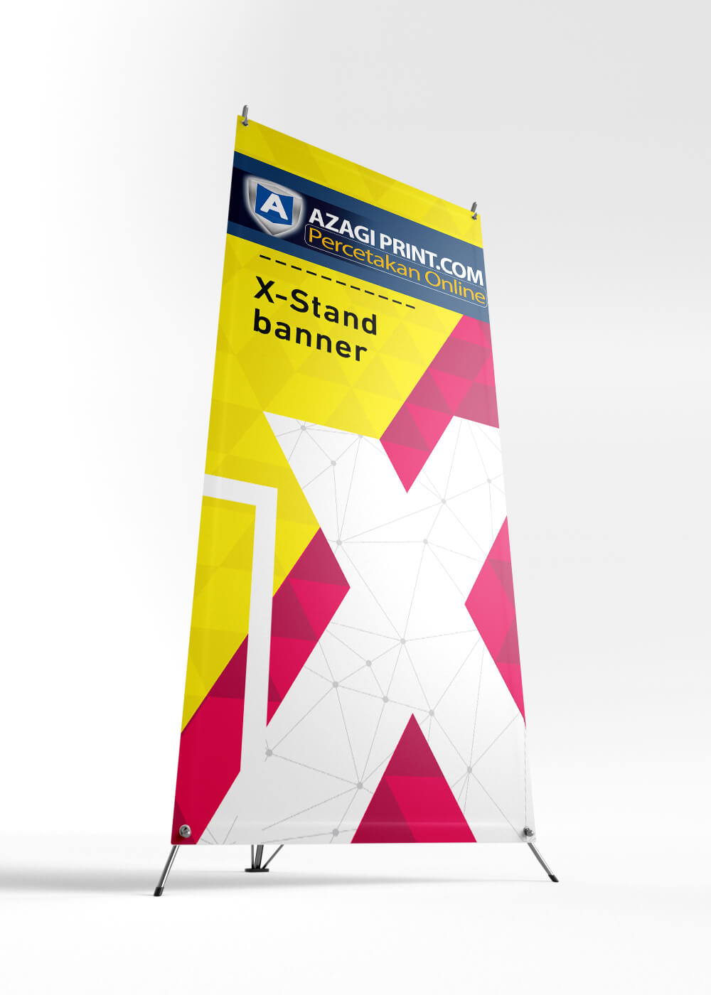 X Banner Dari Bawah | Cetak X banner ALbatros