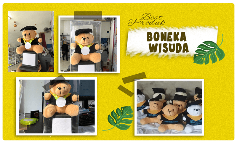 Jual Boneka Wisuda Bear Bisa Custom Nama + Kotak Mika Keren No 1 2