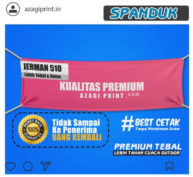Jasa Cetak Spanduk 2x1 | 3x2 | 4x2 x 2x2 m Banner Custom 1