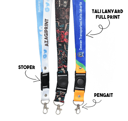 print tali lanyard costum