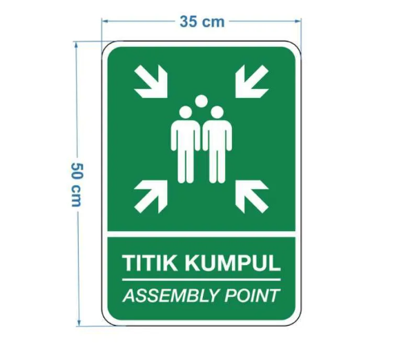 Jasa Pembuatan Sign Evakuasi Titik Kumpul Jakarta 2