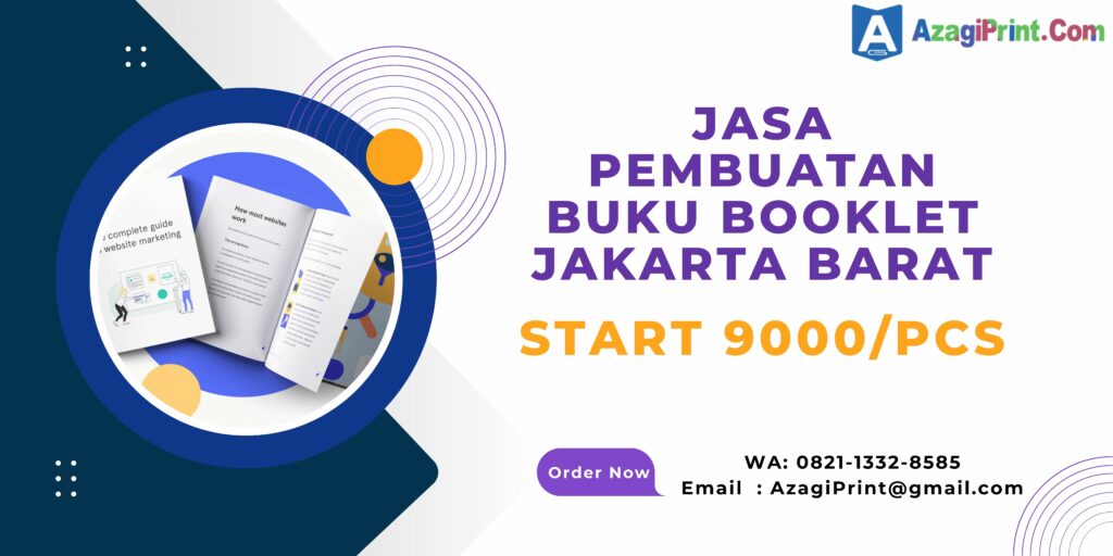 Jasa Pembuatan Buku Booklet Jakarta Barat Start 9000/pcs