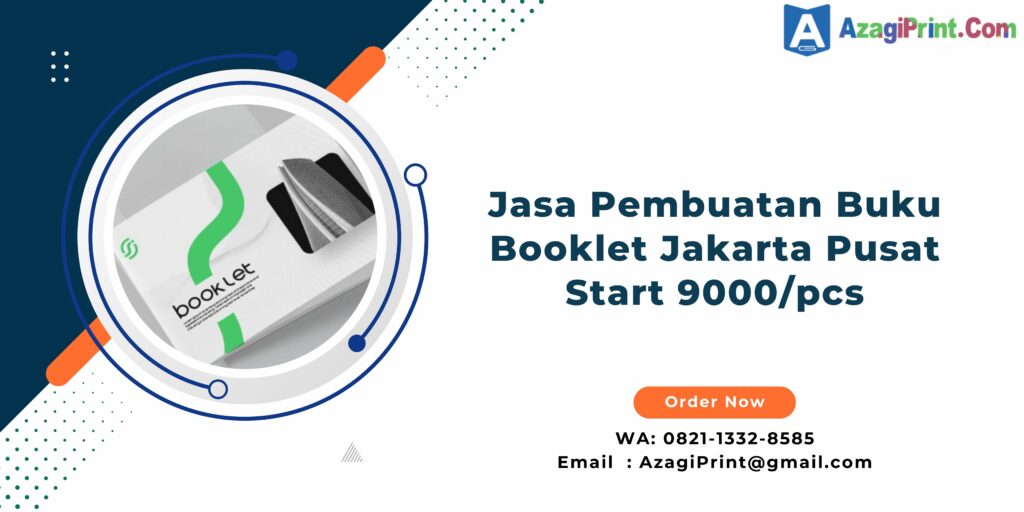 Jasa Pembuatan Buku Booklet Jakarta Pusat Start 9000/pcs
