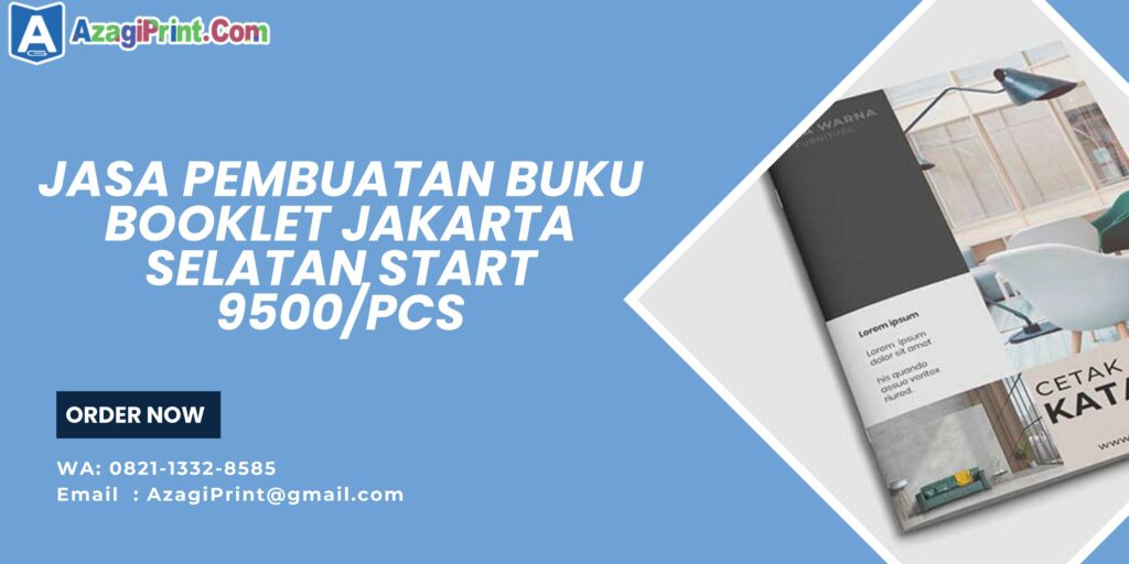 Jasa Pembuatan Buku Booklet Jakarta Selatan Start 9500/pcs