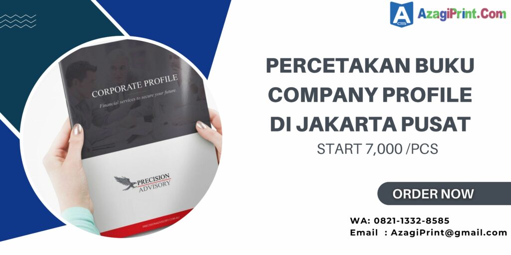 Percetakan Buku Company Profile Di Jakarta Pusat Start 7,000 /pcs