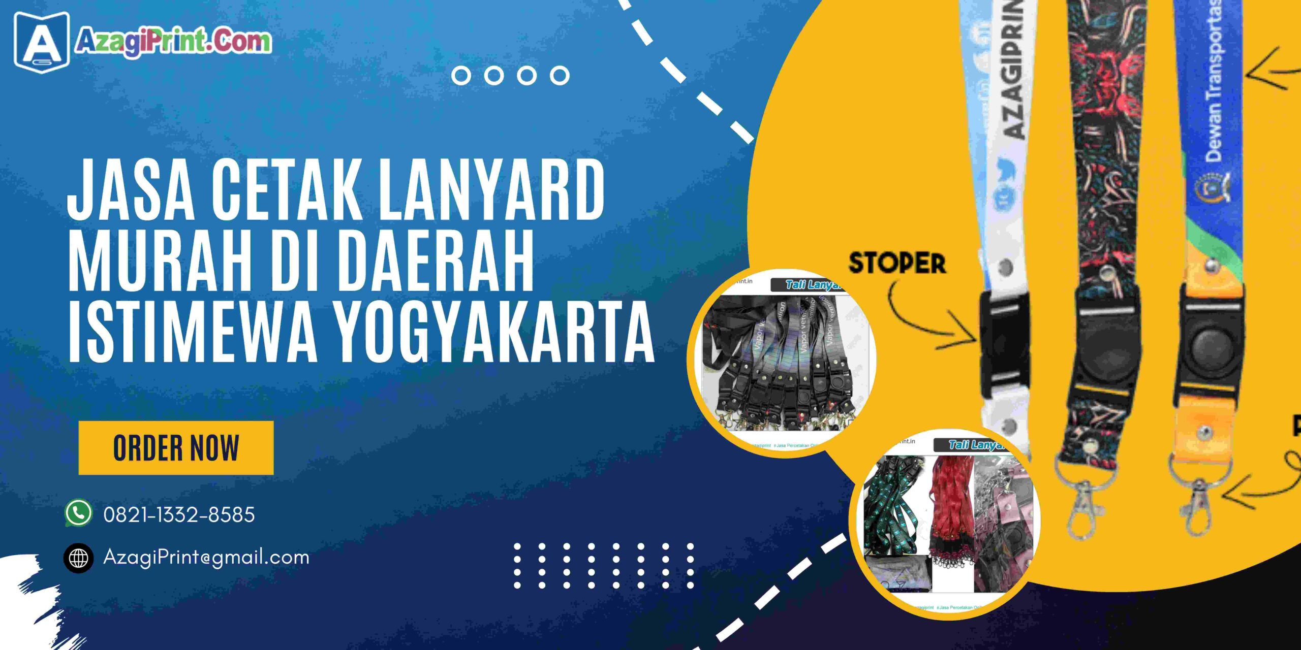 Jasa Percetakan Cetak Lanyard Murah di Daerah Istimewa Yogyakarta No 1