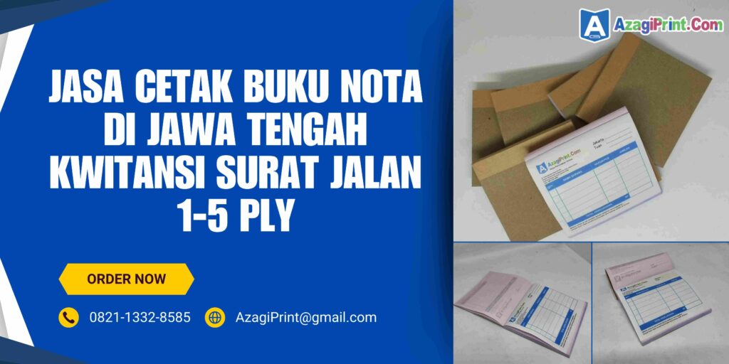 Cetak Buku Nota Di Jawa Tengah Kwitansi Surat Jalan1-5 Ply