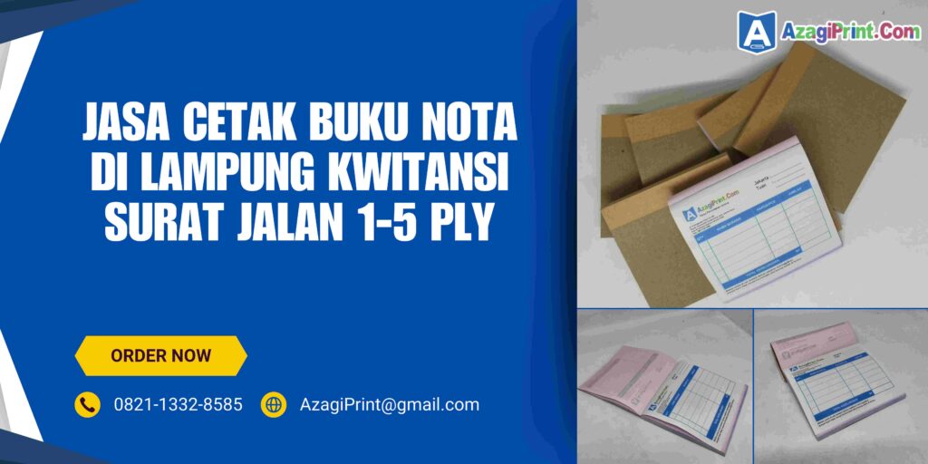 Cetak Buku Nota Di Lampung Kwitansi Surat Jalan1-5 Ply