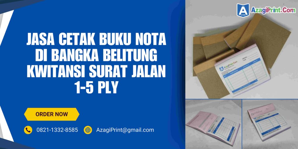 Cetak Buku Nota Di Bangka Belitung Kwitansi Surat Jalan1-5 Ply