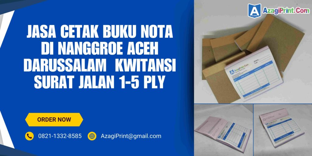 Cetak Buku Nota Di Nanggroe Aceh Darussalam Kwitansi Surat Jalan1-5 Ply