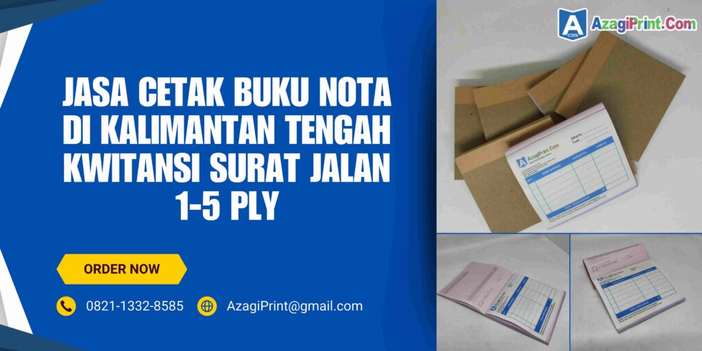 Cetak Buku Nota Di Kalimantan Tengah Kwitansi Surat Jalan 1-5 Ply