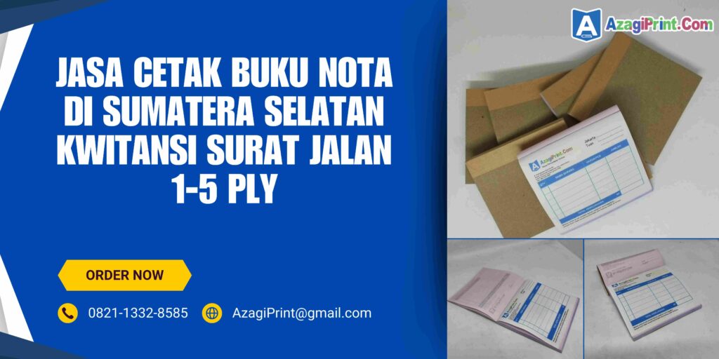 Cetak Buku Nota Di Sumatera Selatan Kwitansi Surat Jalan1-5 Ply