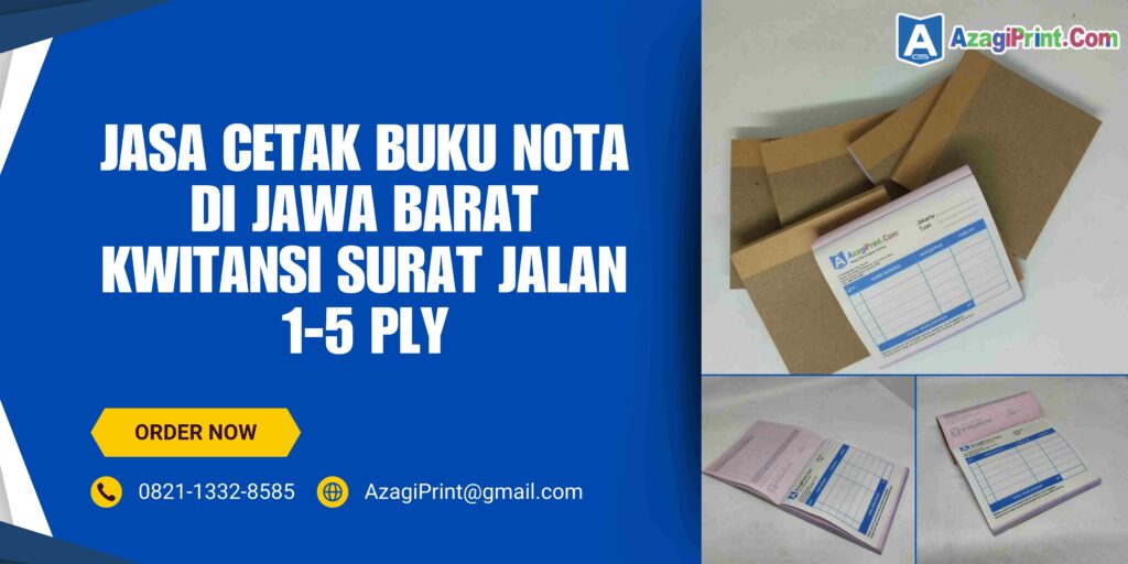 Cetak Buku Nota Di Jawa Barat Kwitansi Surat Jalan 1-5 Ply