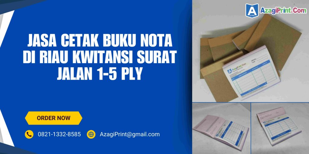 Cetak Buku Nota Di Riau Kwitansi Surat Jalan1-5 Ply