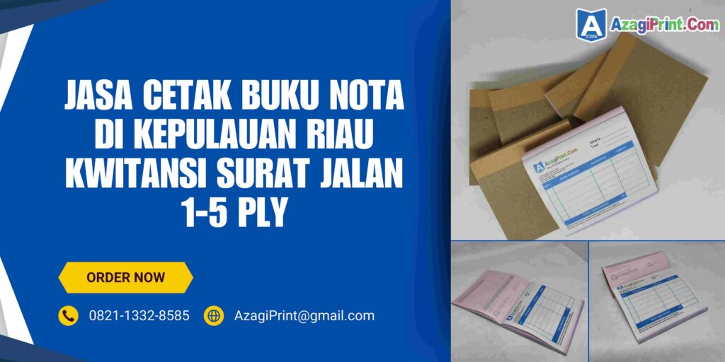 Cetak Buku Nota Di Kepulauan Riau Kwitansi Surat Jalan1-5 Ply