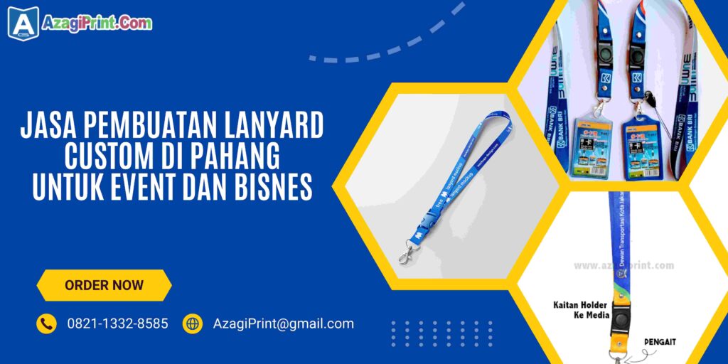 Jasa Pembuatan Lanyard Custom di Pahang untuk Event dan Bisnes 3 3 Jasa Pembuatan Lanyard Custom di Pahang untuk Event dan Bisnes adalah pilihan tepat untuk awak yang mahu tampil lebih profesional dan tersusun. Sama ada untuk seminar, mesyuarat korporat, ekspo, atau bahkan untuk branding harian syarikat, lanyard custom memainkan peranan penting dalam memberikan identiti kepada organisasi atau jenama awak. Jasa Pembuatan Lanyard Custom di pahang untuk Event dan Bisnes