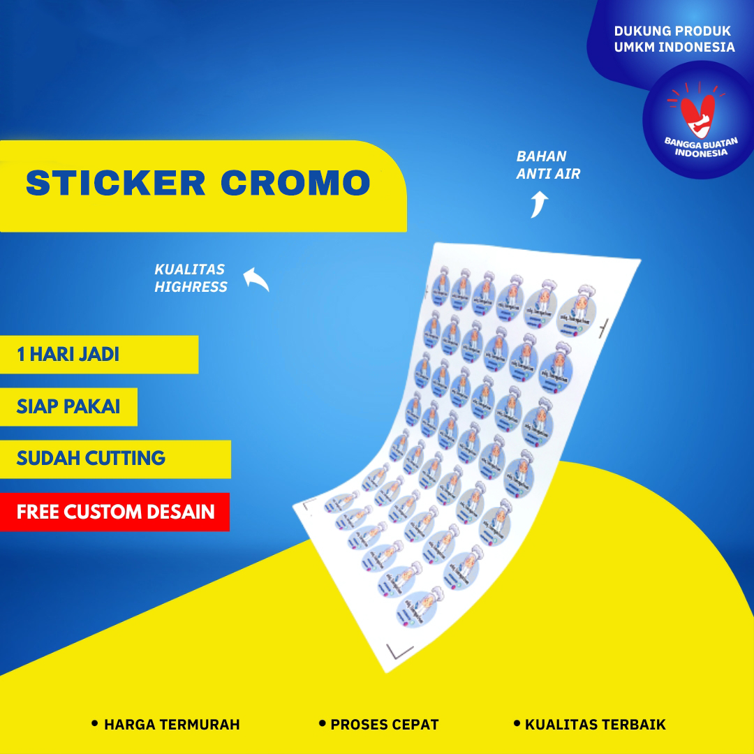stiker cromo sticker standart