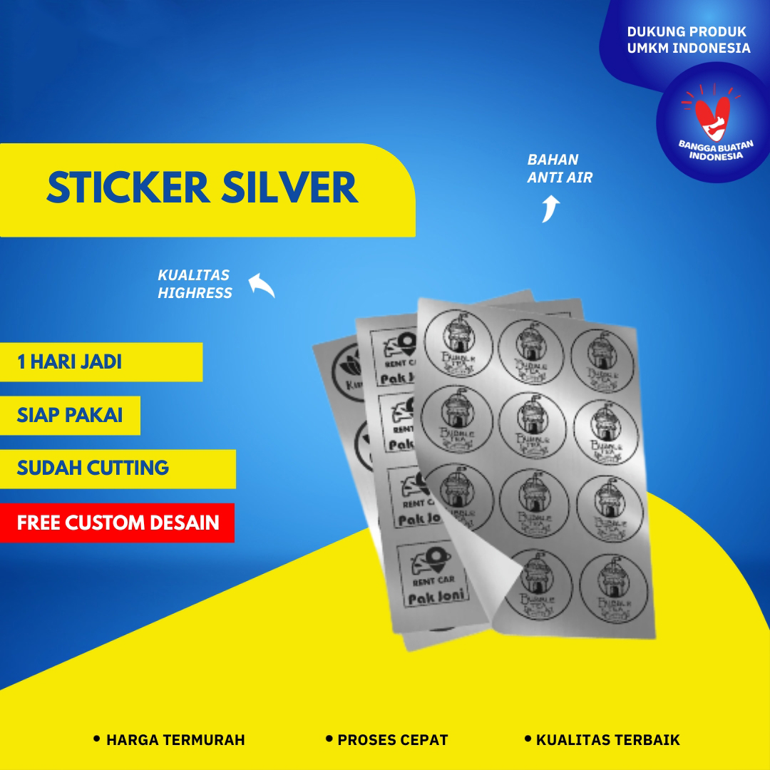 stiker silver
