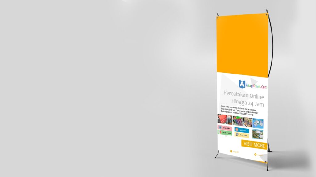 Jasa Cetak X Banner Sumatera Barat - Azagi Print