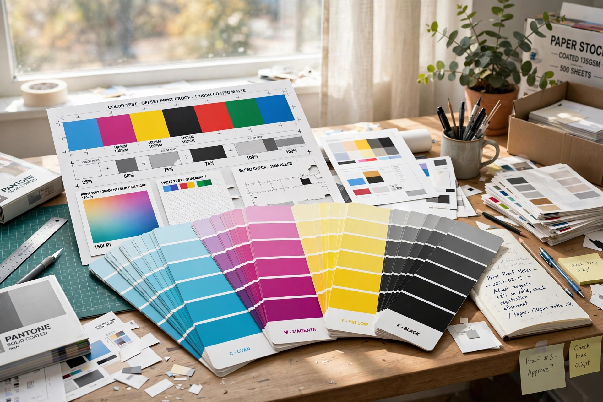 Tips Memilih Warna Banner Agar Terbaca dari Jauh | 7 Cara Terbaru 5 5 Kamu lagi cari tips memilih warna banner yang tepat? Percuma banner-nya besar dan desainnya bagus kalau warnanya tidak terbaca dari jauh. Warna adalah hal pertama yang ditangkap mata orang yang lewat — sebelum mereka sempat membaca tulisannya. Salah pilih warna, banner kamu cuma jadi pajangan yang dilewati begitu saja. Contoh swatch warna CMYK untuk cetak banner
